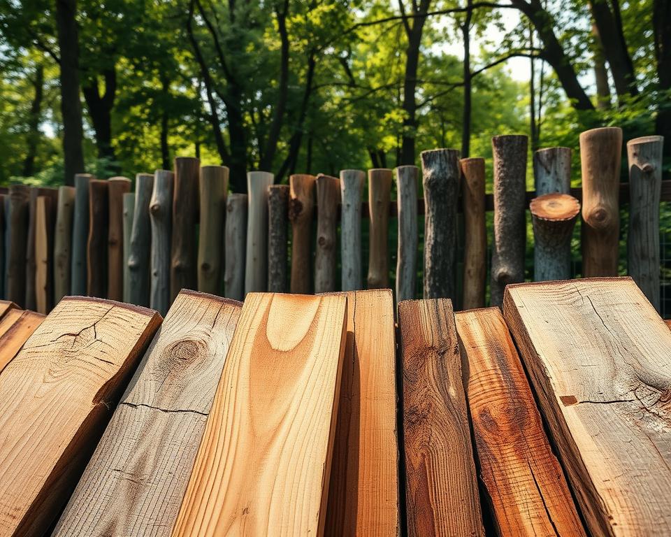 Holzarten für Zaun