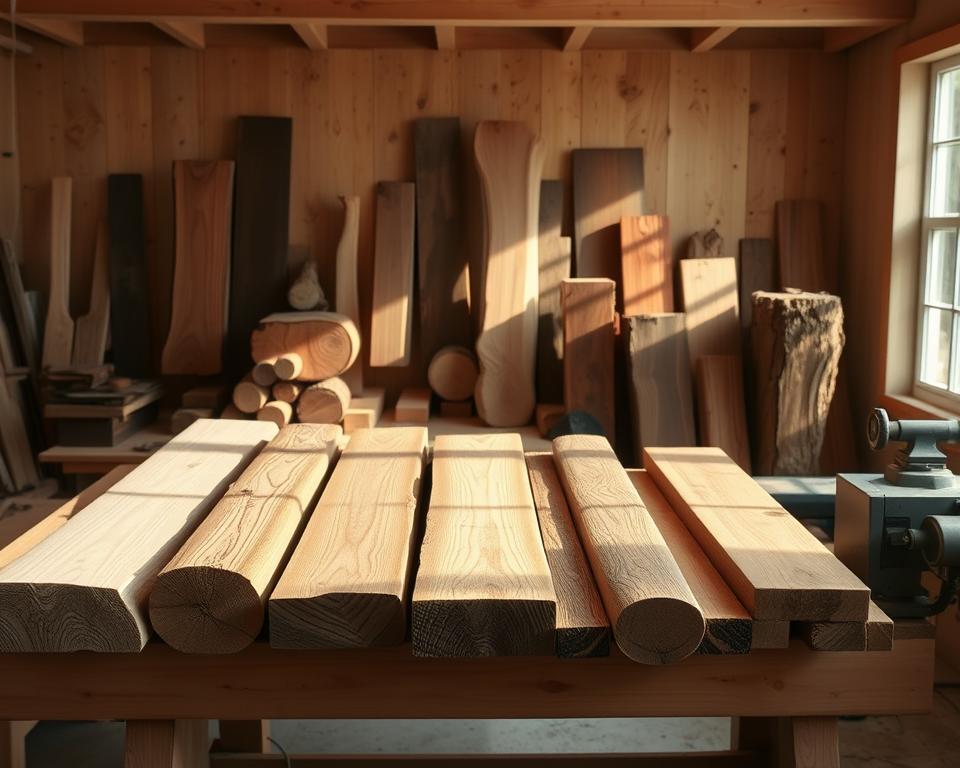 Holzauswahl für Drechselbank