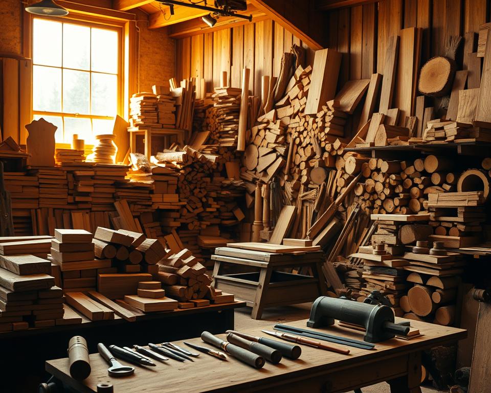 Holzauswahl für Skulpturen