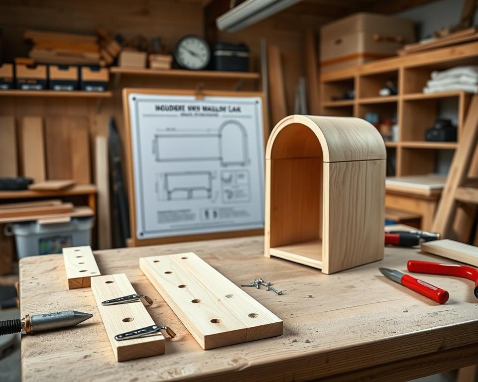 Holzbriefkasten Bauanleitung Schritt für Schritt