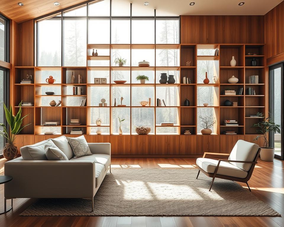 Holzdesign Wohnzimmer Gestaltung