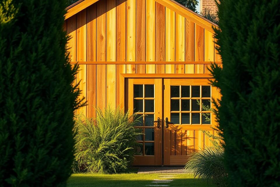 Holzfassade für ein Gartenhaus: Eine Anleitung