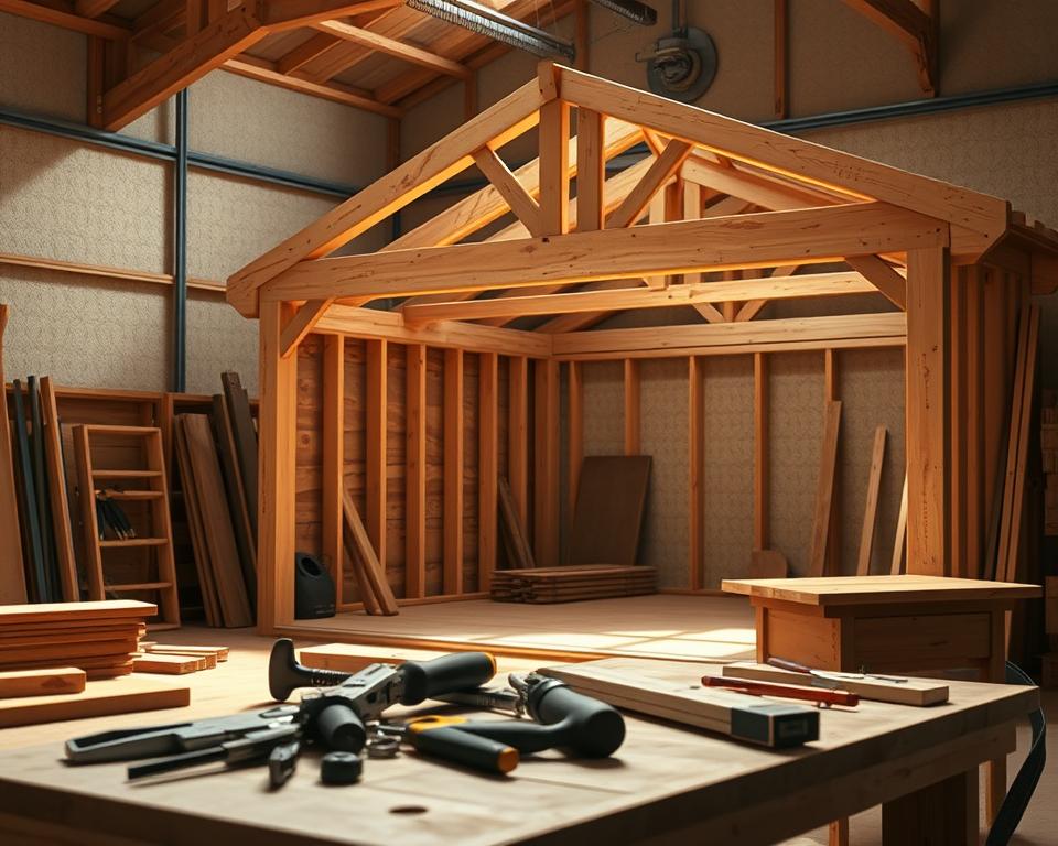 Holzgarage bauen Schritt für Schritt