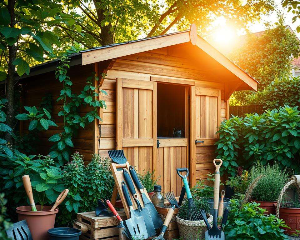 Holzpflege Gartenhaus