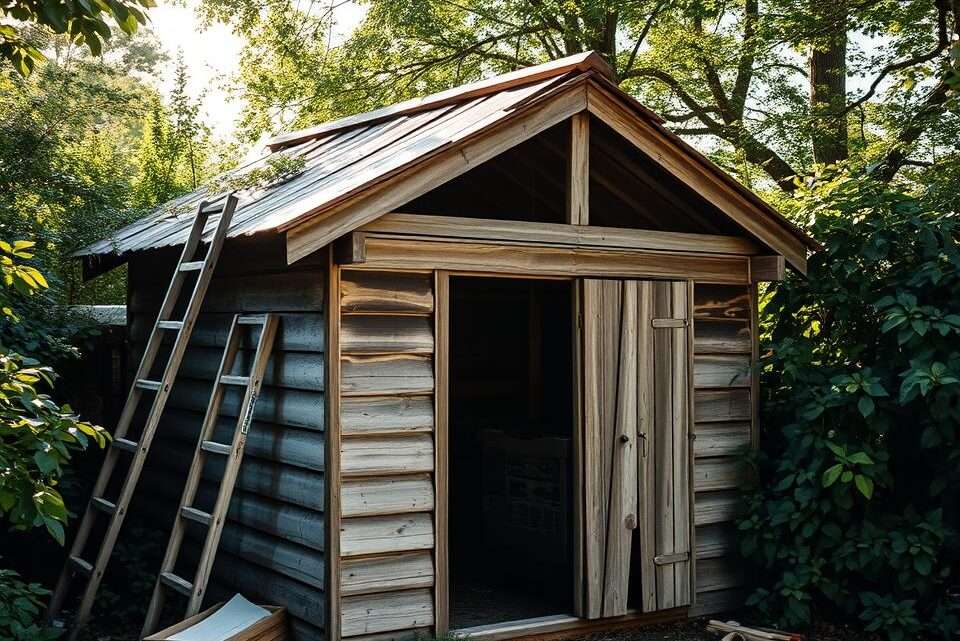 Holzschuppen-Dach hängt durch? – So reparierst und verhinderst du es effektiv