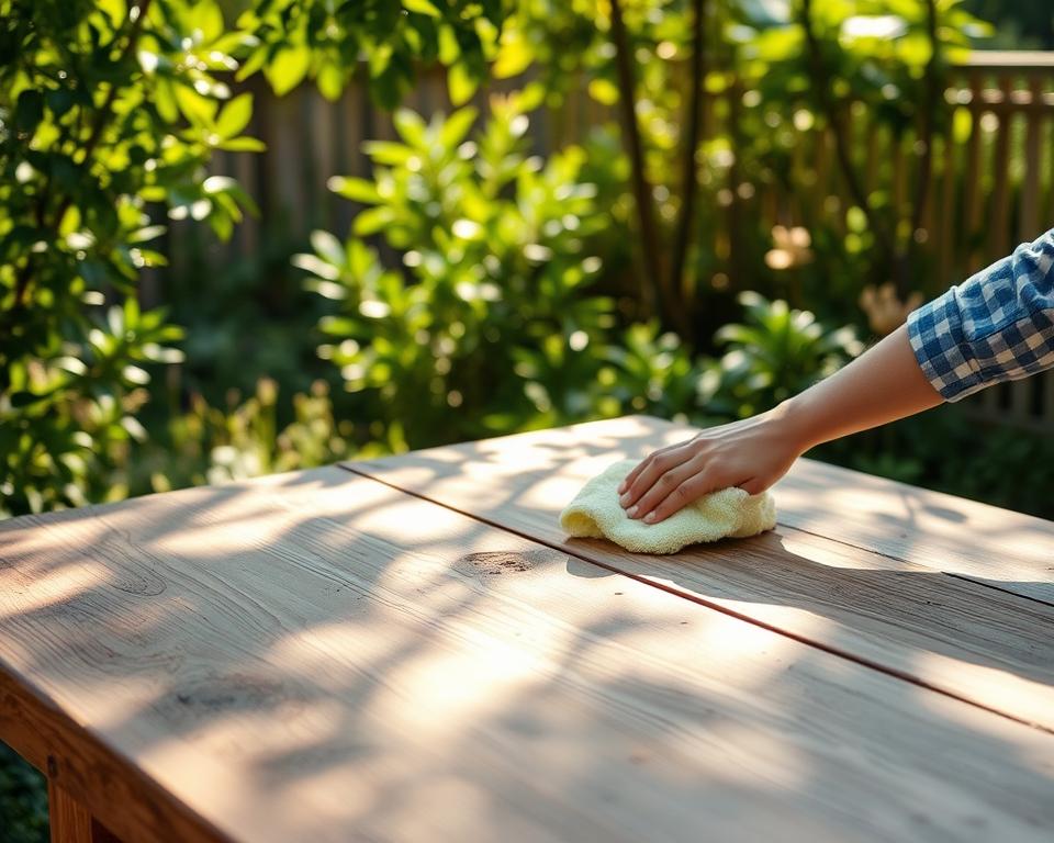 Holztisch Wartung und Pflege