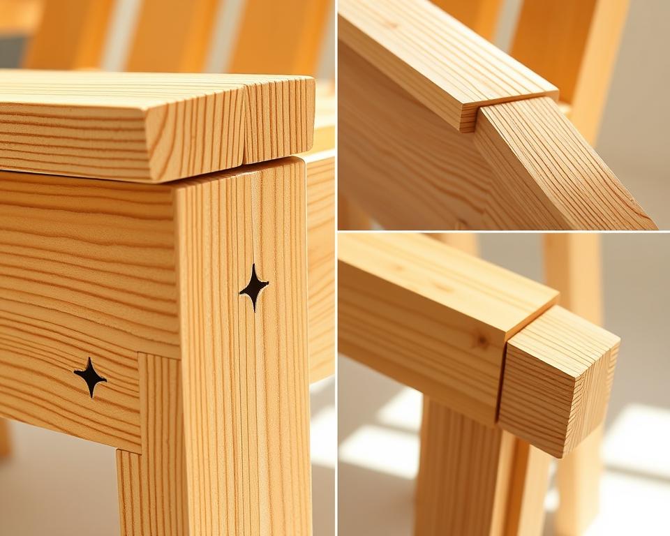 Holzverbindungen für Gartenmöbel