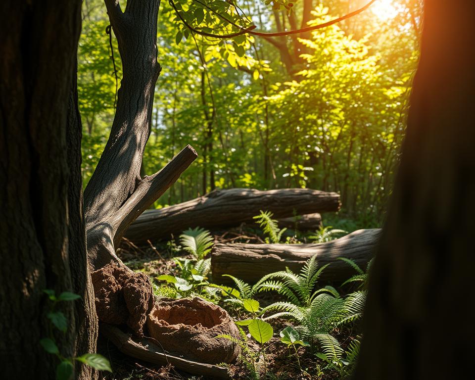 Hornissen Nistplätze in der Natur