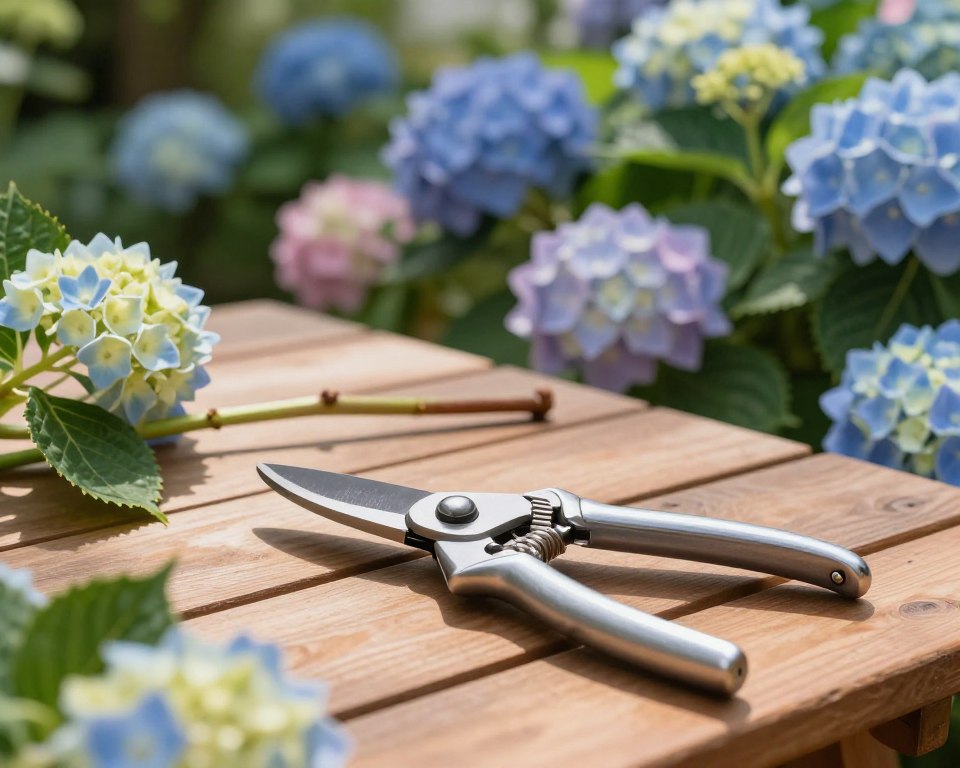 Hortensien Schnitt Werkzeug
