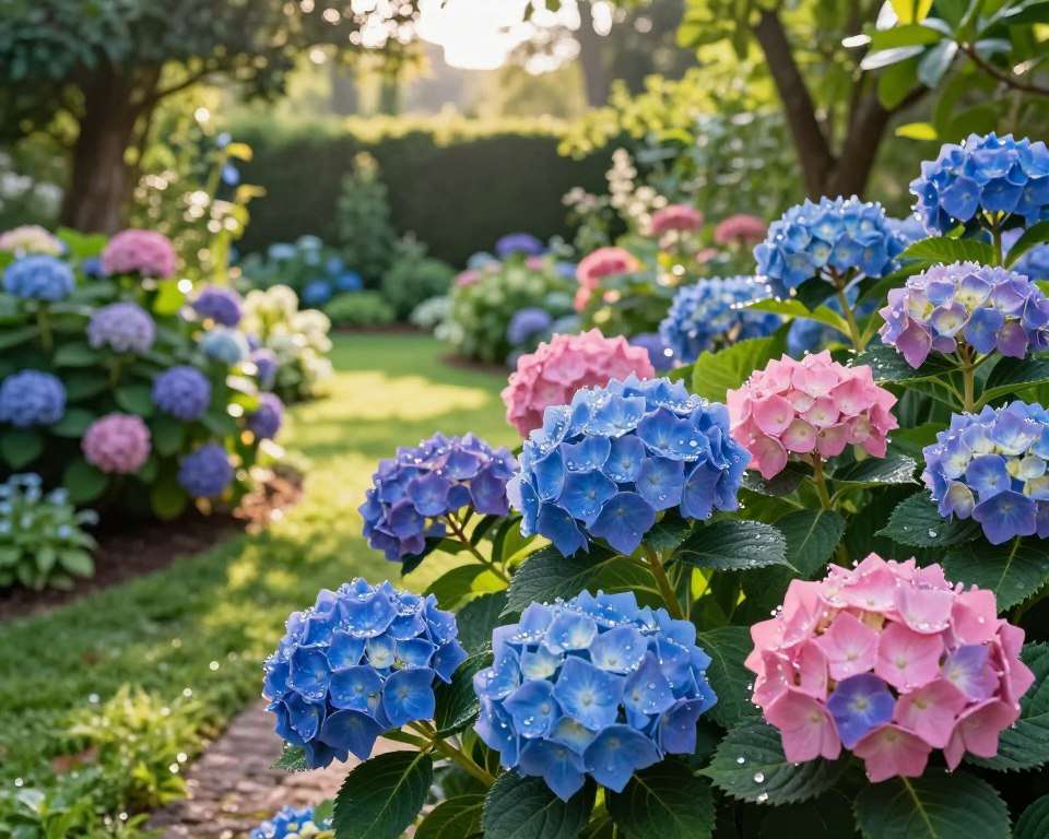Hortensien im Garten Standort