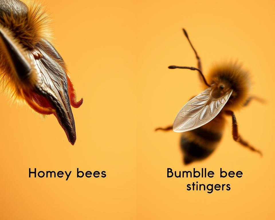 Hummel vs. Biene Stachelvergleich