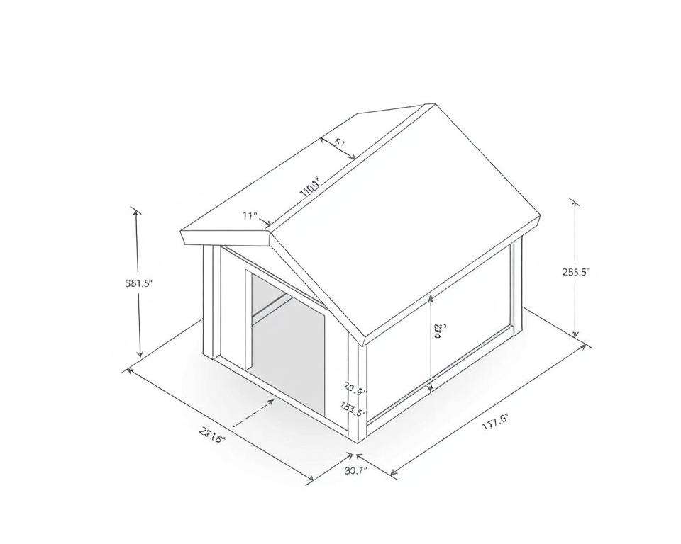 Hundehütte Grundmaße planen