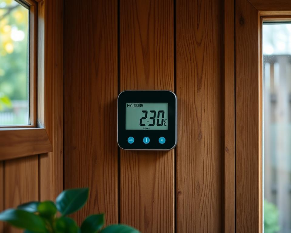 Hygrometer für Gartenhaus Luftfeuchtigkeit messen