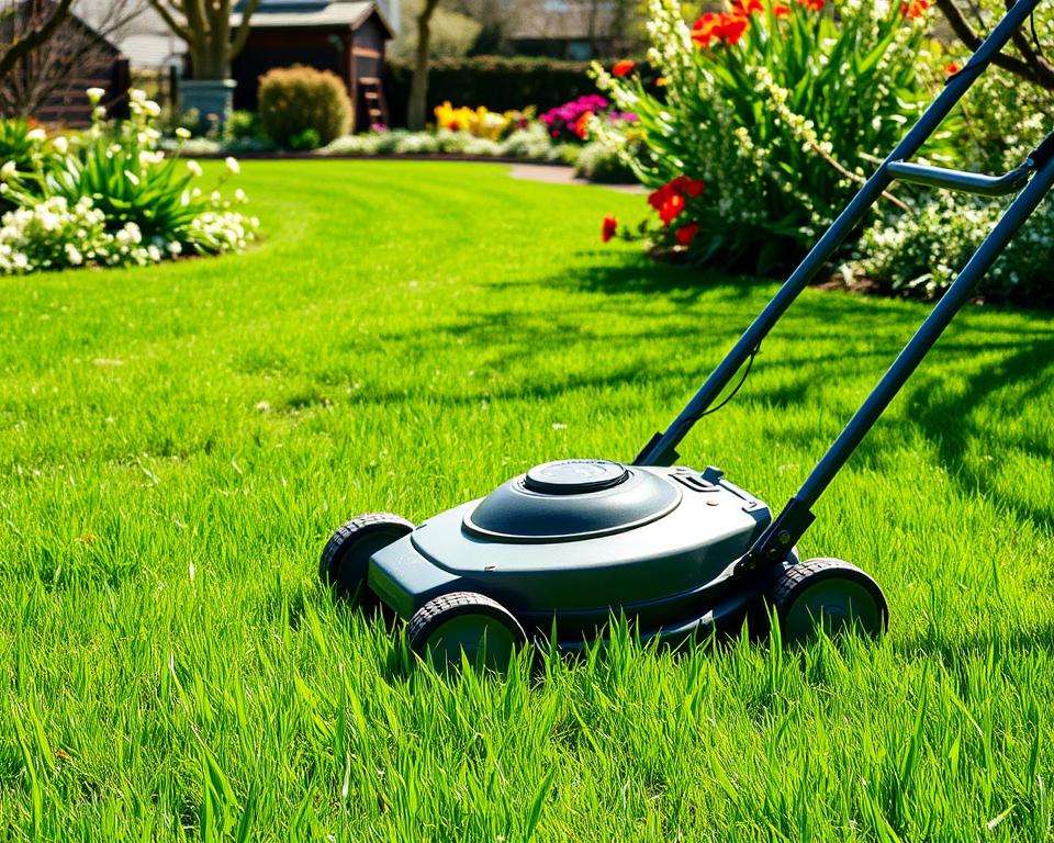 Ideale Bedingungen für Rasenmähen