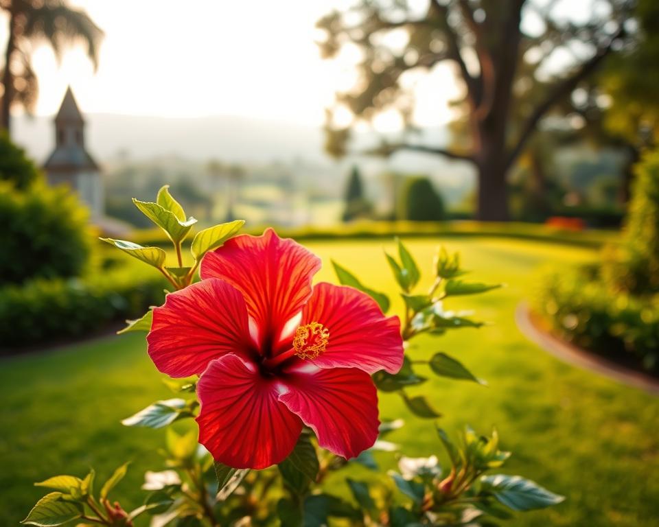 Idealer Hibiskus Standort im Garten