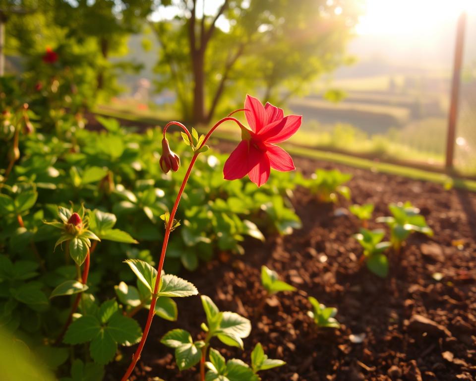 Idealer Standort für rote Spornblume