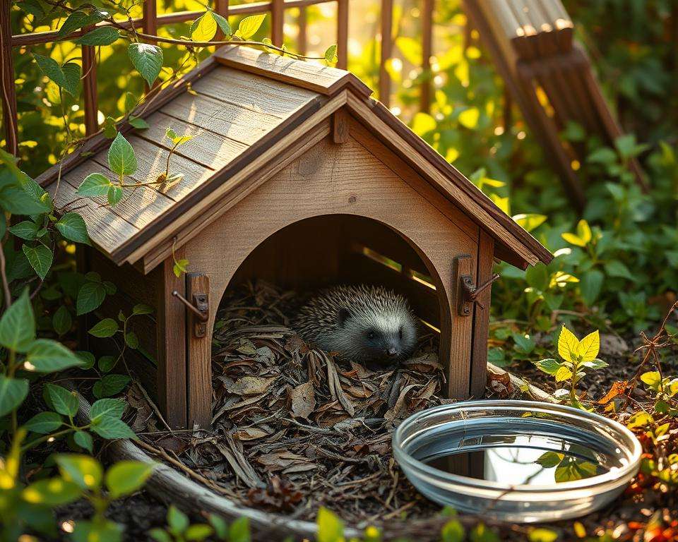 Igelhaus Pflege und Reinigung