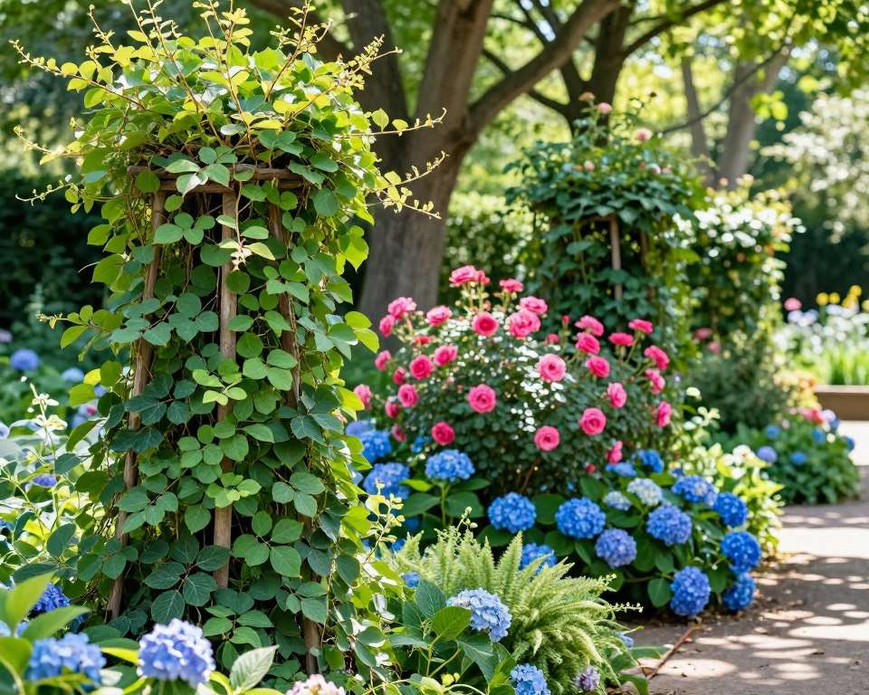 Immergrüne Rankpflanzen im Garten Immergrüne Rankpflanzen im Garten