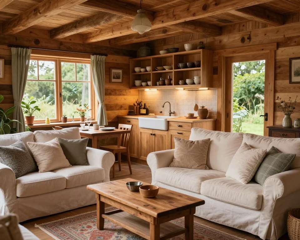 Inneneinrichtung Holz-Gartenhaus