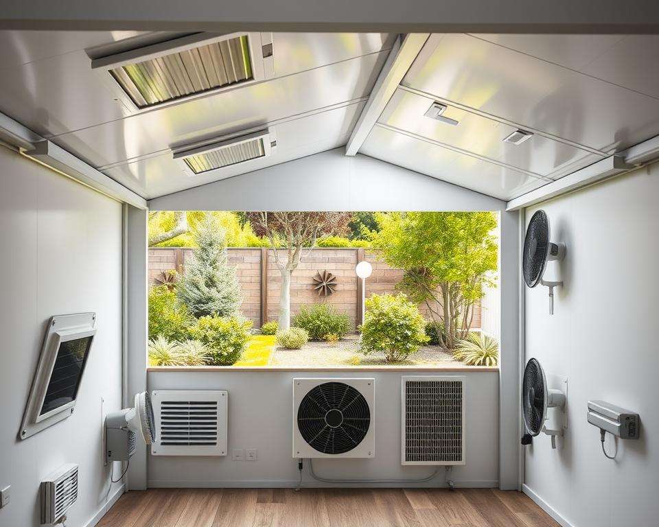 Innovative Belüftung Gartenhaus