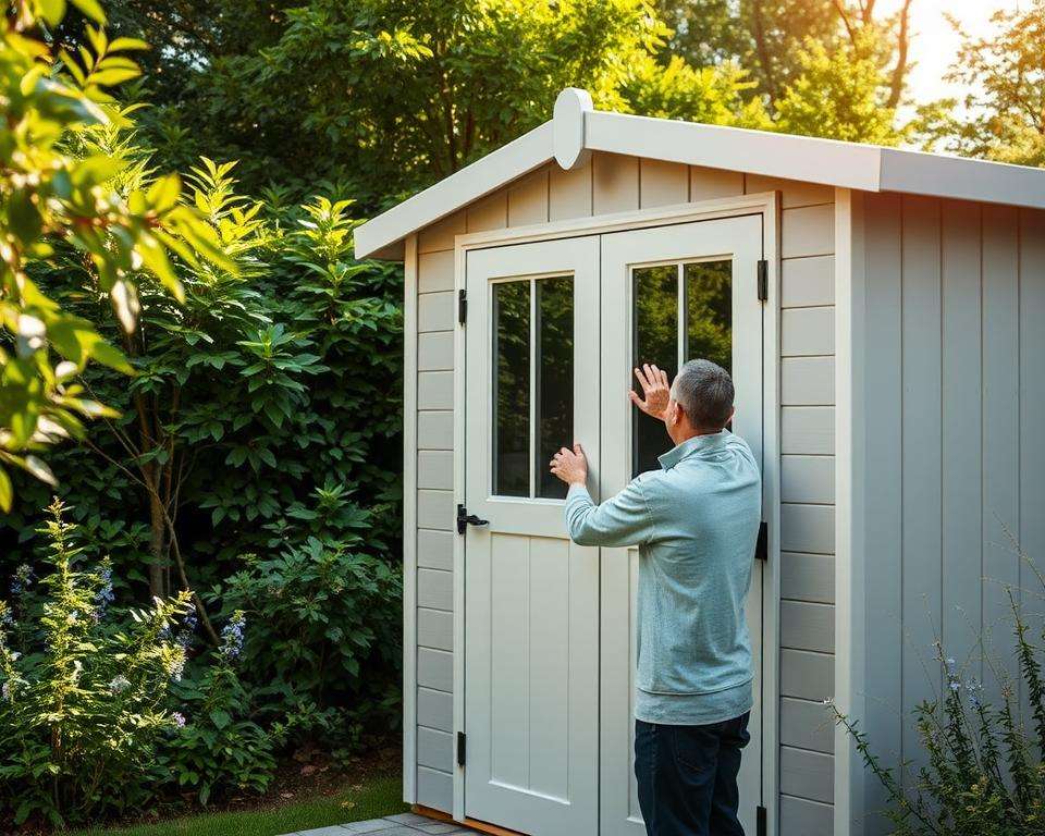 Installation und Pflege Kunststoff Gartenhaus