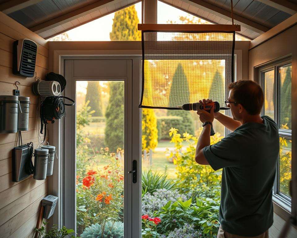 Installation von Insektenschutzsystemen