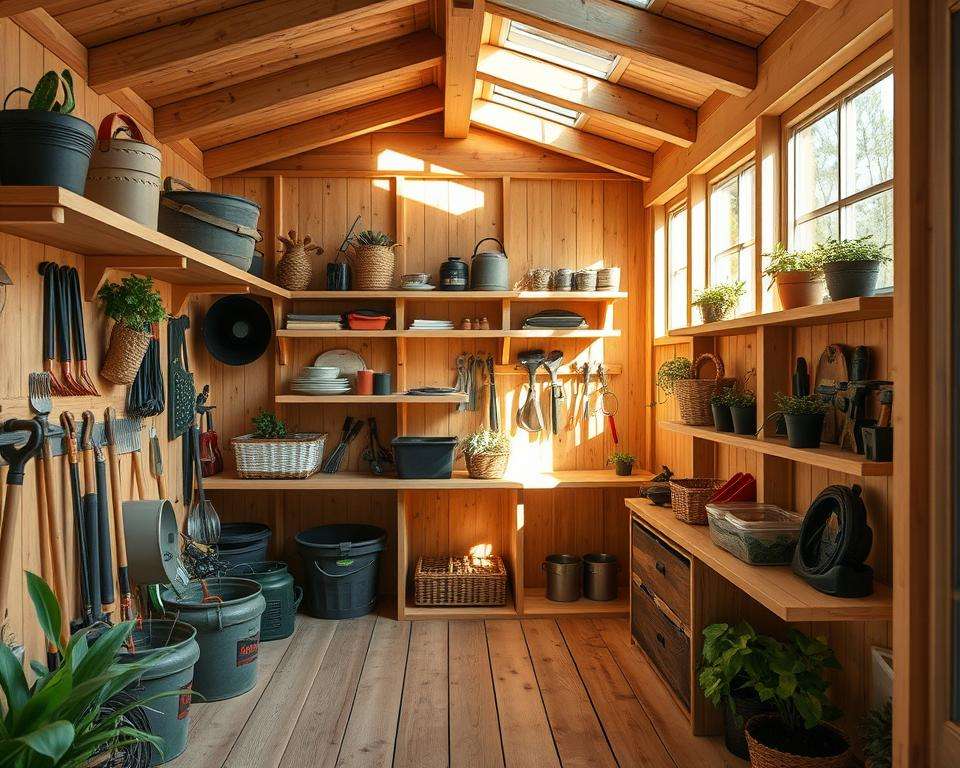 Integration Stauraum Funktionalität Schuppen