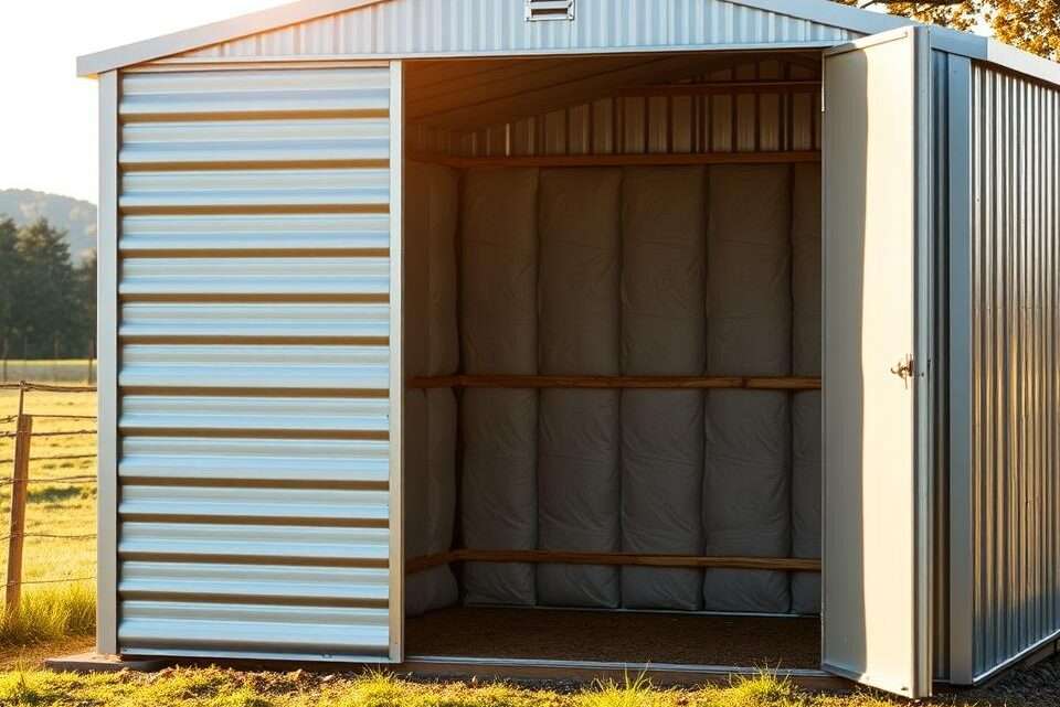Wie du die beste Isolierung für einen Metallschuppen auswählst