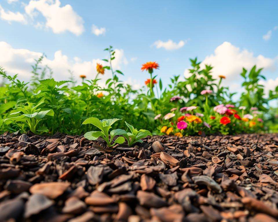 Kakaoschalen als Gartenmulch