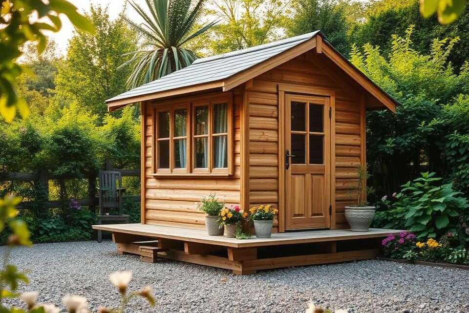 Ist ein Kiesbett als Untergrund für Ihr Gartenhaus geeignet?