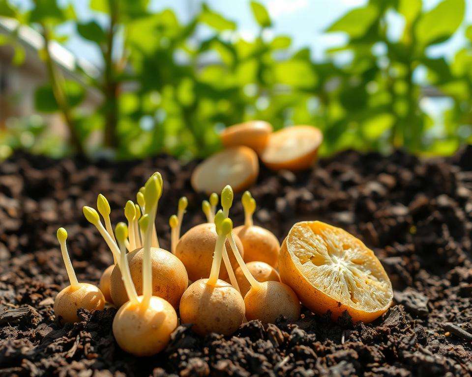 Kartoffel Keime Länge Vorkeimen Kartoffel Keime Länge Vorkeimen