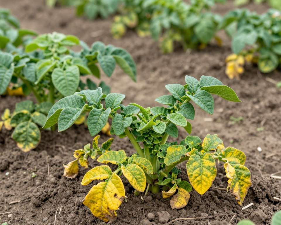 Kartoffelkraut Reifestadien