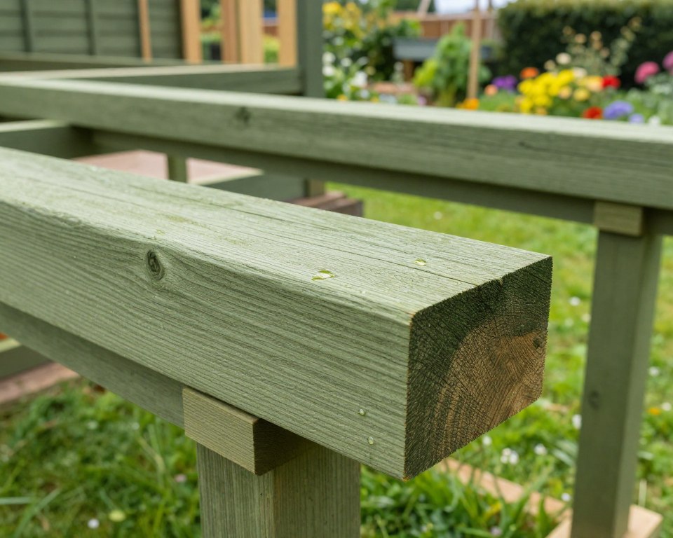 Kesseldruckimprägnierte Holzbalken für Gartenhaus