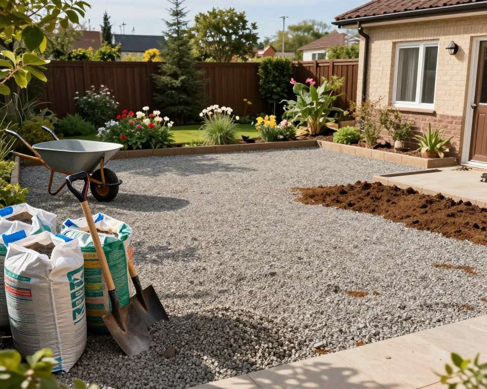 Kies Terrasse Kosten Nachfüllung