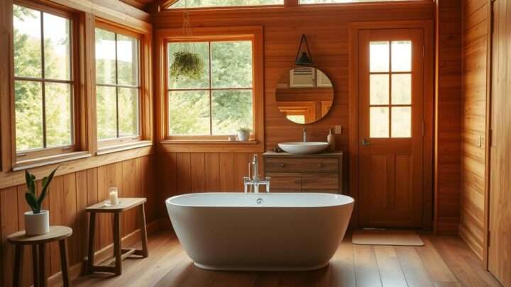 Kleines Bad im Holzgartenhaus gestalten: Tipps und Ideen