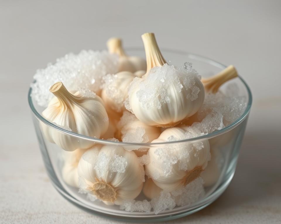 Knoblauch einfrieren Anleitung