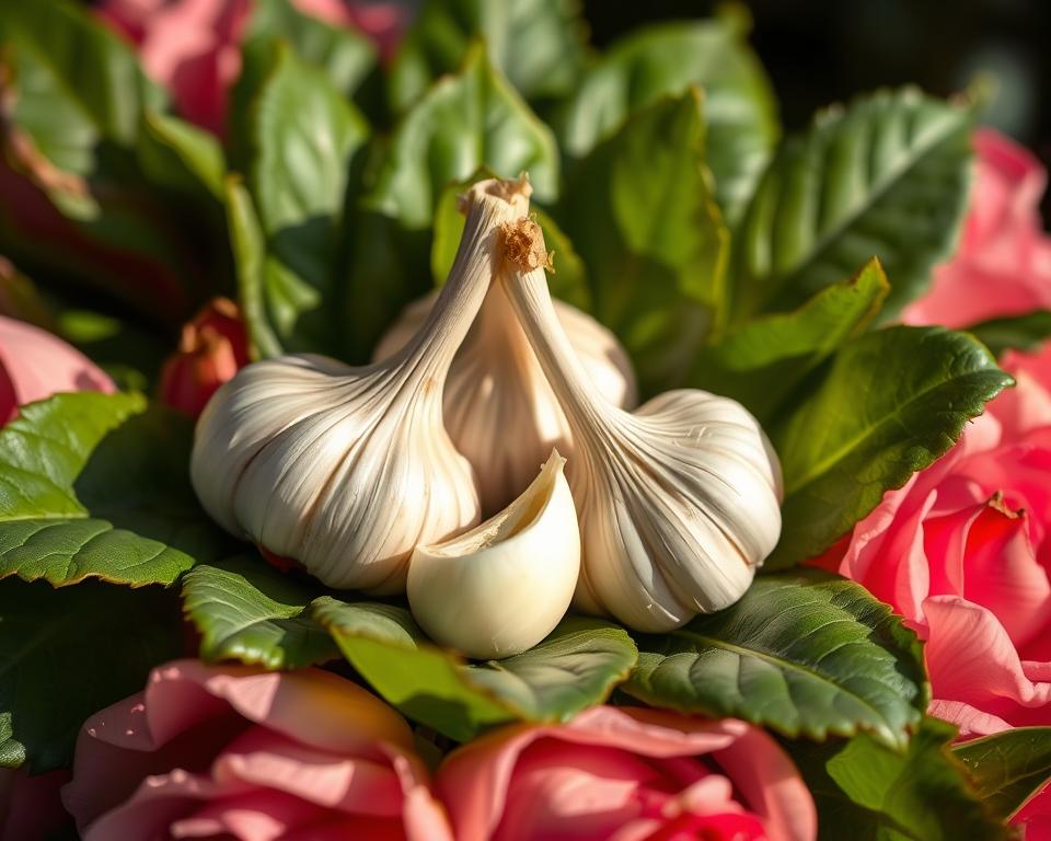 Knoblauch gegen Pilze bei Rosen