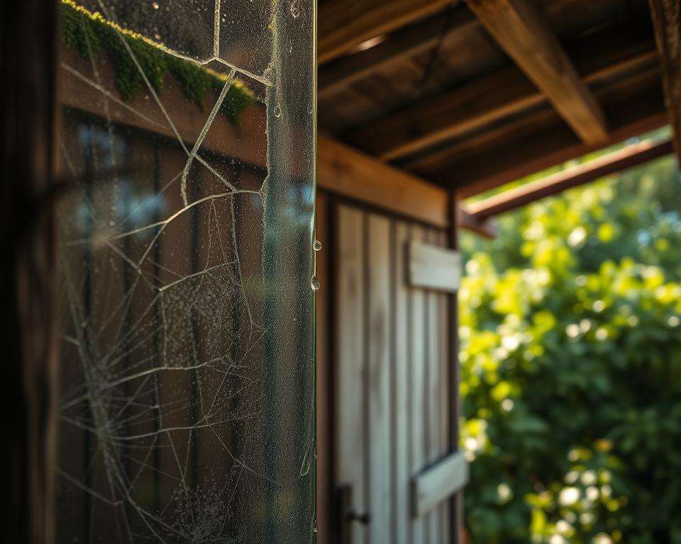 Kombination Witterung bauliche Mängel Gartenhaus