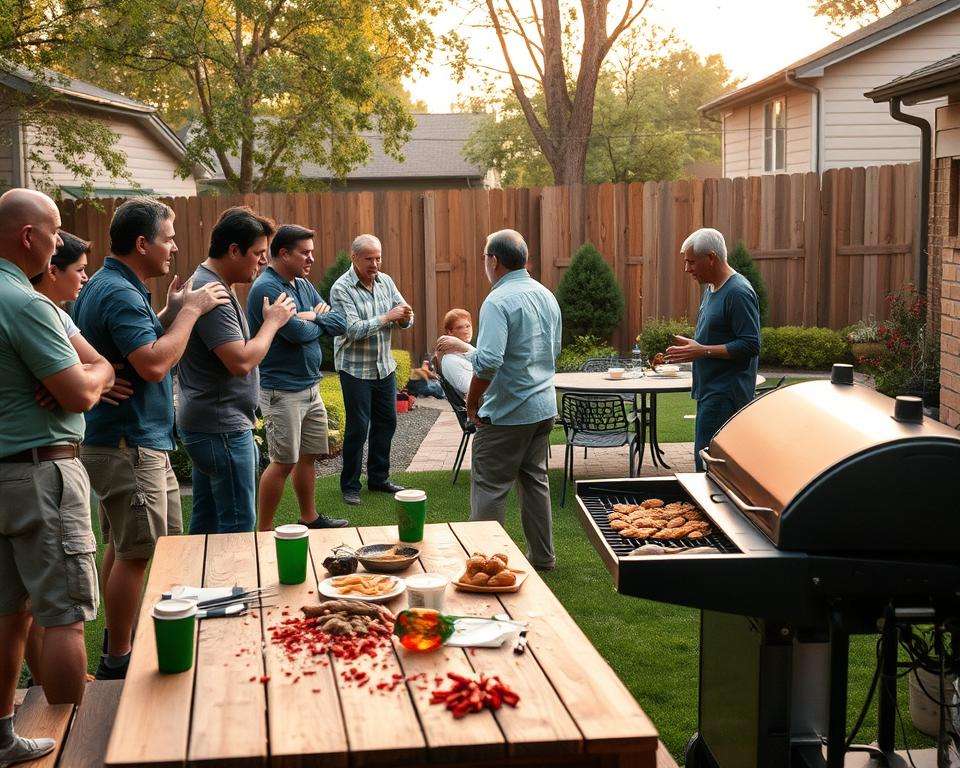 Konflikte bei Gartenpartys und Grillfesten