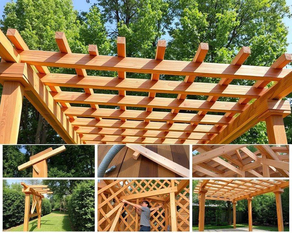 Konstruktion Pergola Aufbau Konstruktion Pergola Aufbau