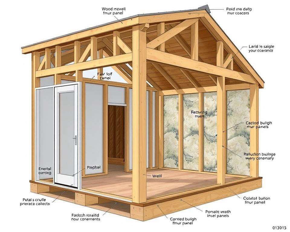 Konstruktionsdetails Materialwahl Gartenhaus