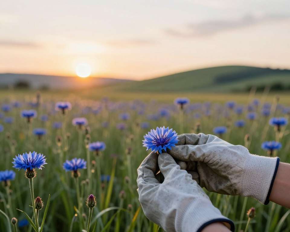 Kornblumen Samen ernten Kornblumen Samen ernten