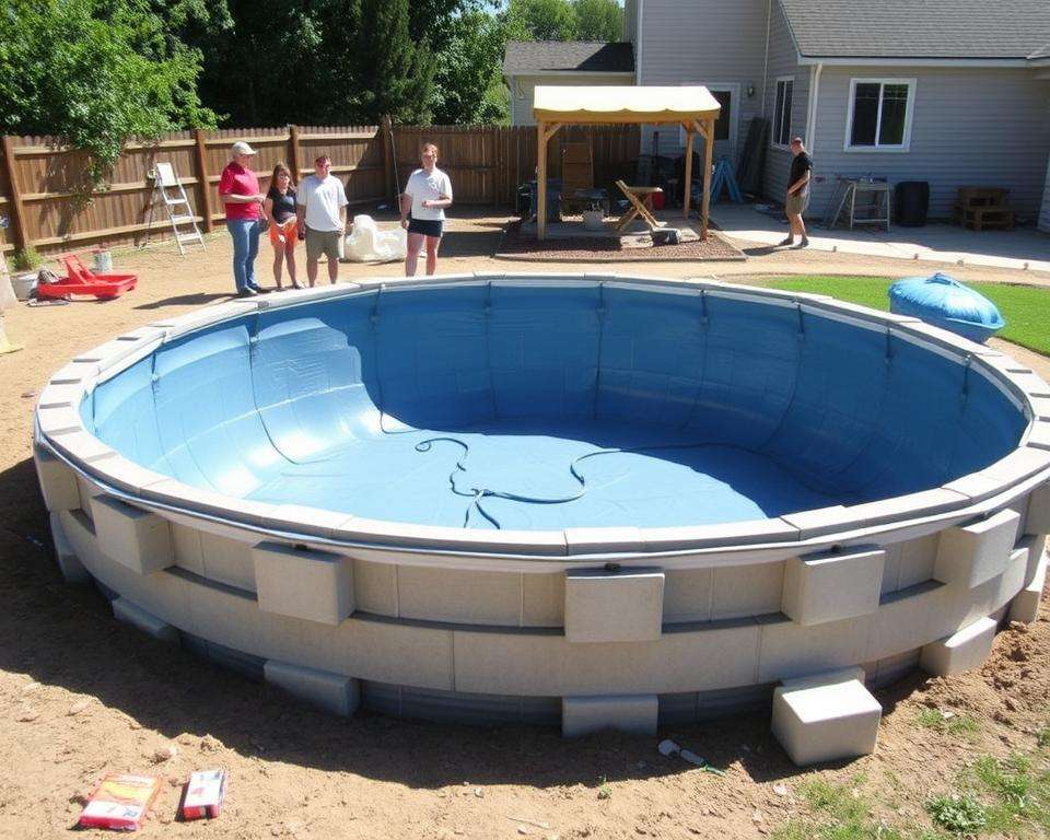 Kosten sparen beim Poolbau