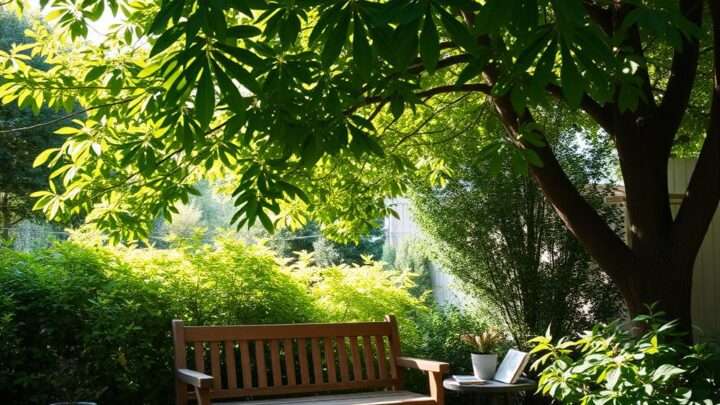 Kostengünstige Ideen für schattige, komfortable Gartensitzplätze