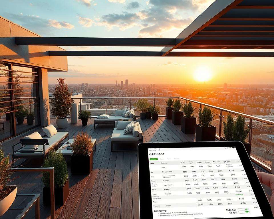 Kostenplanung und Budget für Dachterrasse