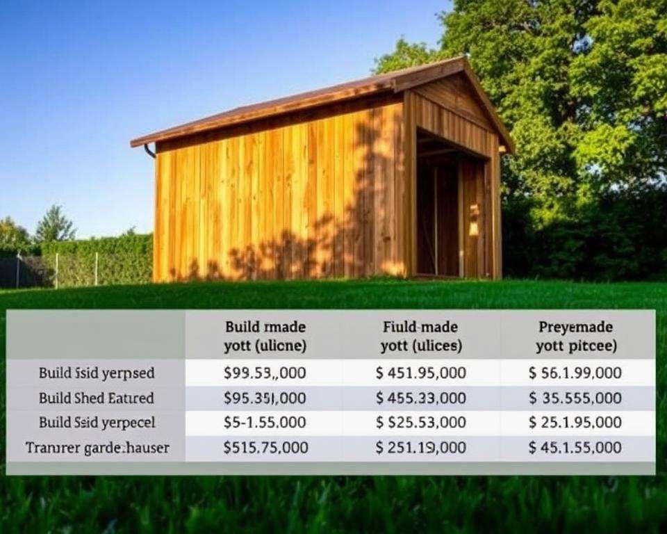Kostenvergleich Gartenhaus Bau