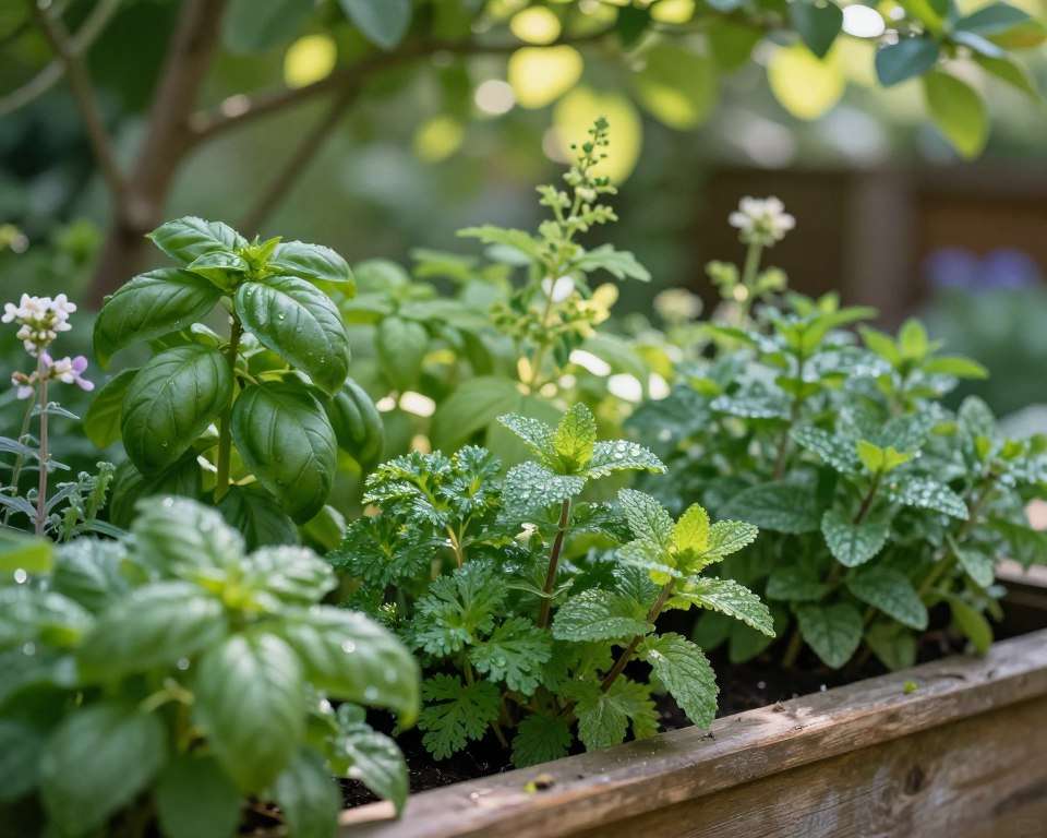 Kräuter Schatten Anbau