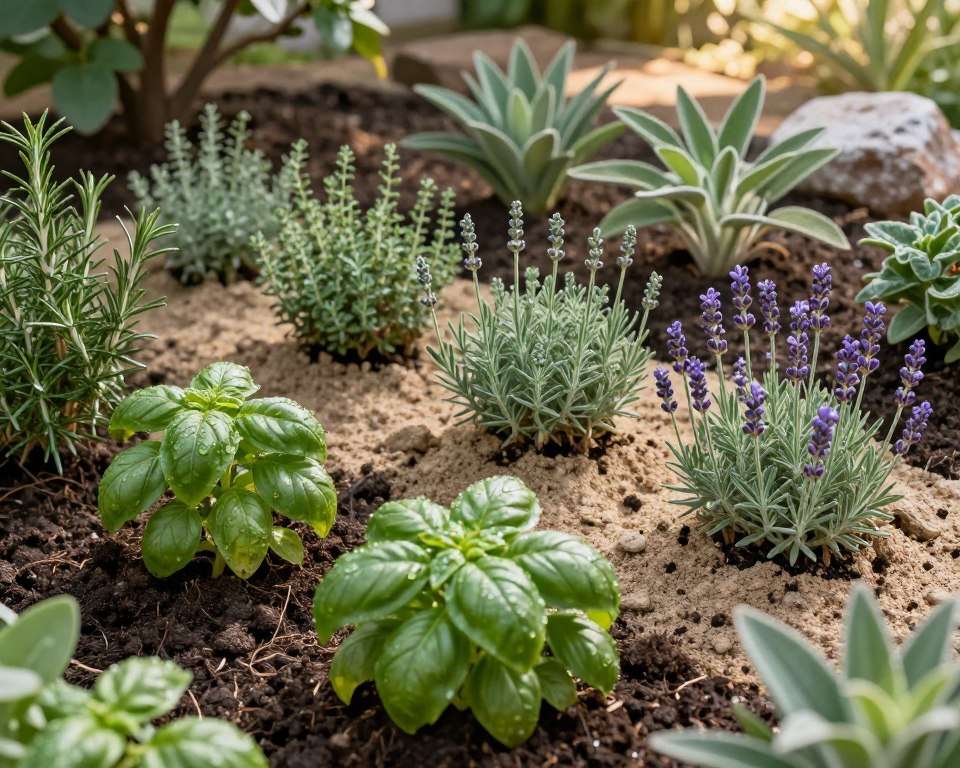 Kräuter mit unterschiedlichen Bodenbedürfnissen