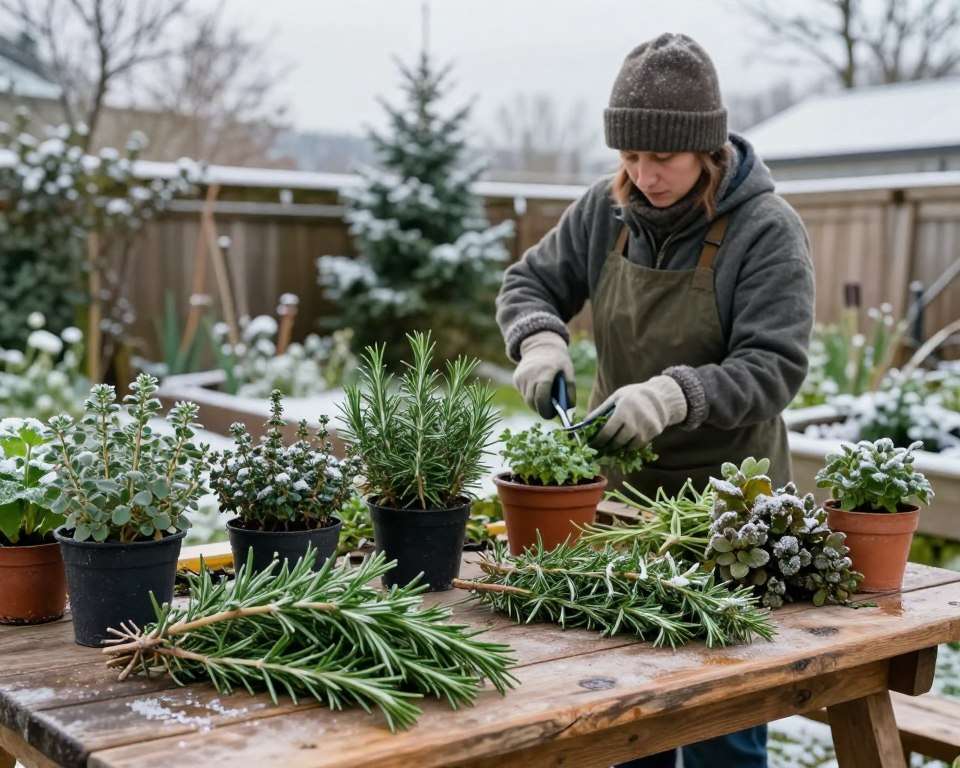 Kräuterernte Winter Tipps