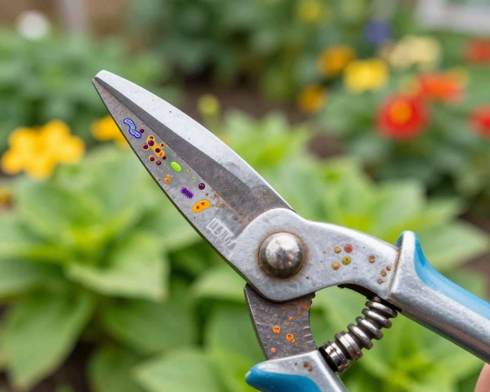 Krankheitserreger Gartenschere